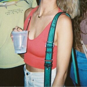 Orange/Red Seamless Tank Top